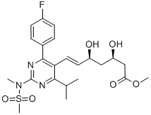 Methyl 7-[4-(4-fluorophenyl)-6-isopropyl-2-(N-methyl-N-methylsulfonylamino) pyrimidin-5-yl]-(3R,5R)-dihydroxy-(E)-6-heptenate