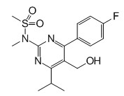 4-(4-Fluorophenyl)-6-isopropyl-2-[(N-methyl-n-methylsulfonyl)amino]pyrimidine-5-yl-methanol