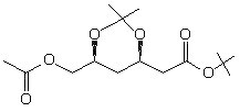 (4R-cis)-6-[(acetyloxy)methyl]-2，2-dimethyl-<BR>1，3-dioxane-4-acetic acid，1，1-dimethylethyl ester