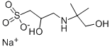 1-Propanesulfonic acid,2-hydroxy-3-[(2-hydroxy-1,1-dimethylethyl)amino]-, sodium salt