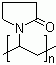 Polyvinylpyrrolidone cross-linked