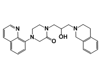 1-(3-(3,4-dihydroisoquinolin-2(1H)-yl)-2-hydroxypropyl)-4-(quinolin-8-yl)piperazin-2-one