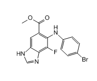 Methyl 5-(4-bromophenylamino)-4-fluoro-1H-benzo[d]imidazole-6-carboxylate