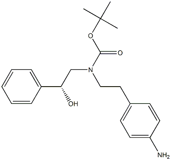 Carbamic acid, [2-(4-aminophenyl)ethyl][(2R)-2-hydroxy-2-phenylethyl]-, 1,1-dimethylethyl ester