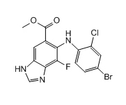 Methyl 5-(4-bromo-2-chlorophenylamino)-4-fluoro-1H-benzo[d]imidazole-6-carboxylate