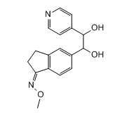 (Z)-5-(1,2-dihydroxy-2-(pyridin-4-yl)ethyl)-2,3-dihydro-1H-inden-1-one O-methyl oxime