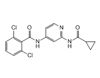2,6-dichloro-N-(2-(cyclopropanecarboxamido)pyridin-4-yl)benzamide