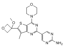 5-(6-(3-methoxyoxetan-3-yl)-7-methyl-4-morpholinothieno[3,2-d]pyrimidin-2-yl)pyrimidin-2-amine