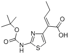 (Z)-2-(2--t-Butoxycarbonylaminothiazol-4-yl)-2-Pentenoic Acid