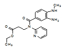 Ethyl N-[3-amino-4-(methylamino) benzoyl]-N-pyridin-2-yl-beta-alaninate